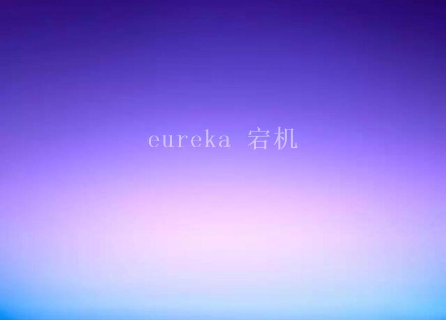 eureka 宕机2