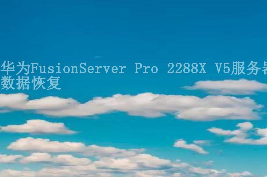 华为FusionServer Pro 2288X V5服务器数据恢复2