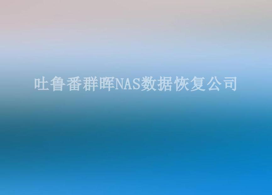 吐鲁番群晖NAS数据恢复公司1