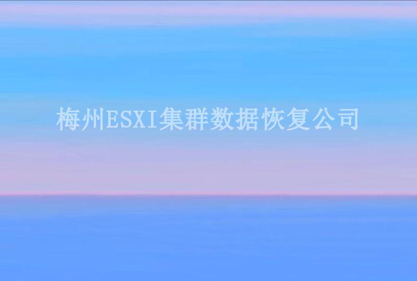 梅州ESXI集群数据恢复公司1