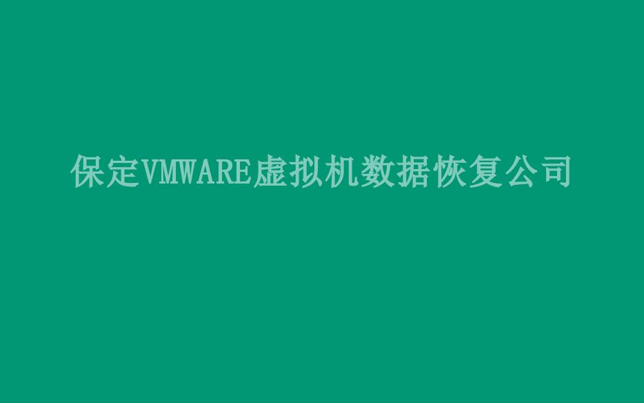 保定VMWARE虚拟机数据恢复公司1