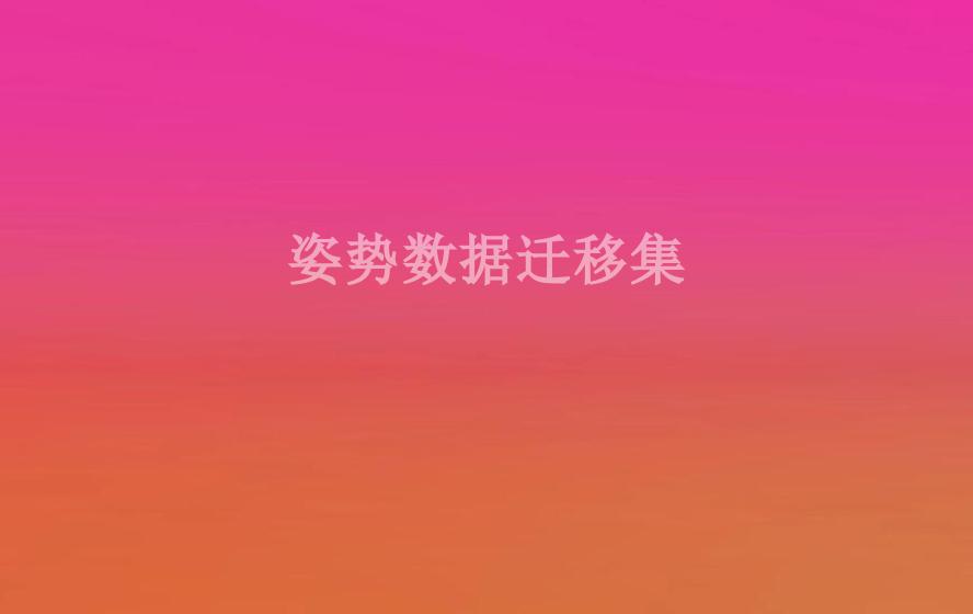 姿势数据迁移集1