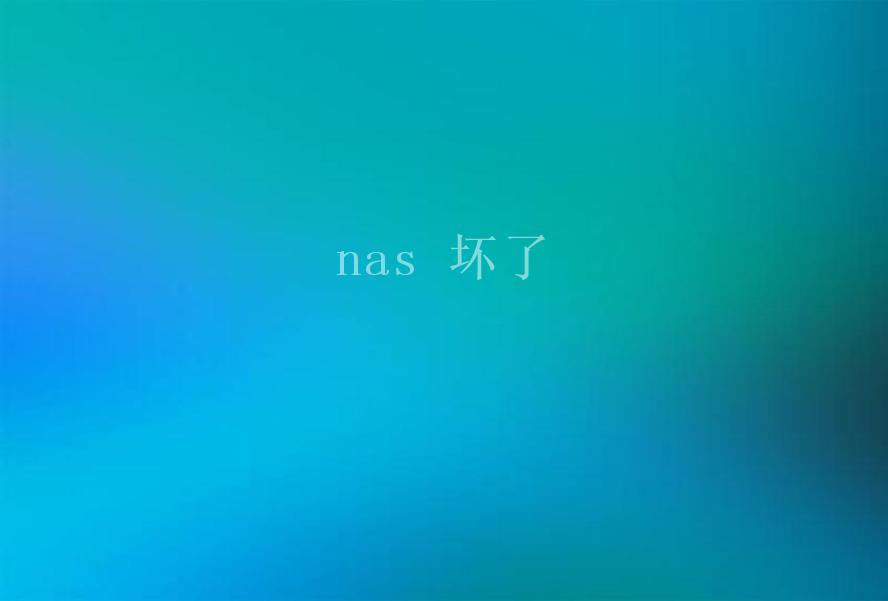 nas 坏了1