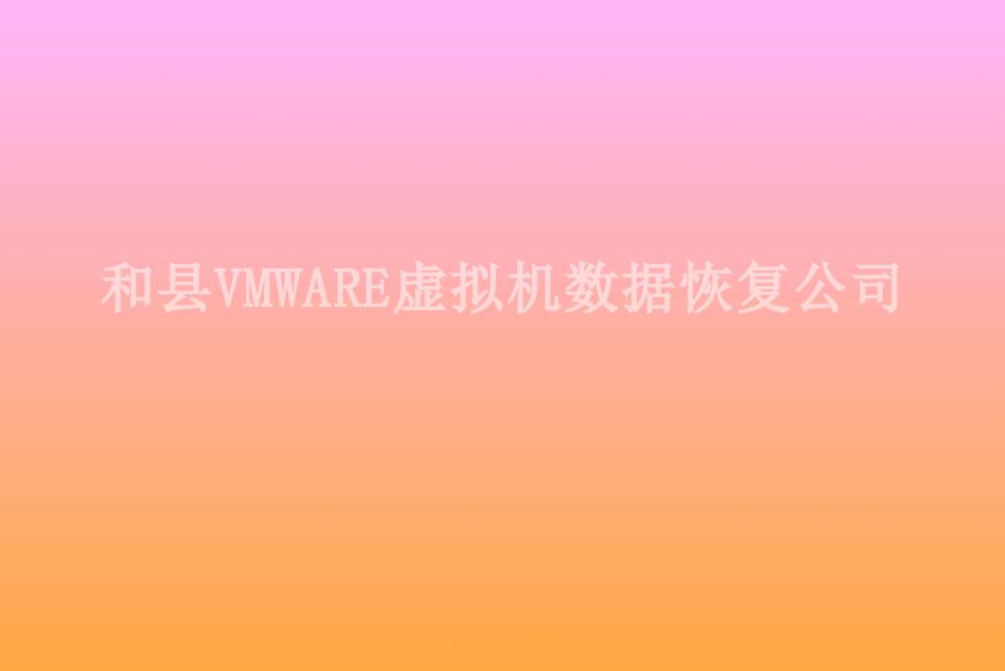 和县VMWARE虚拟机数据恢复公司1