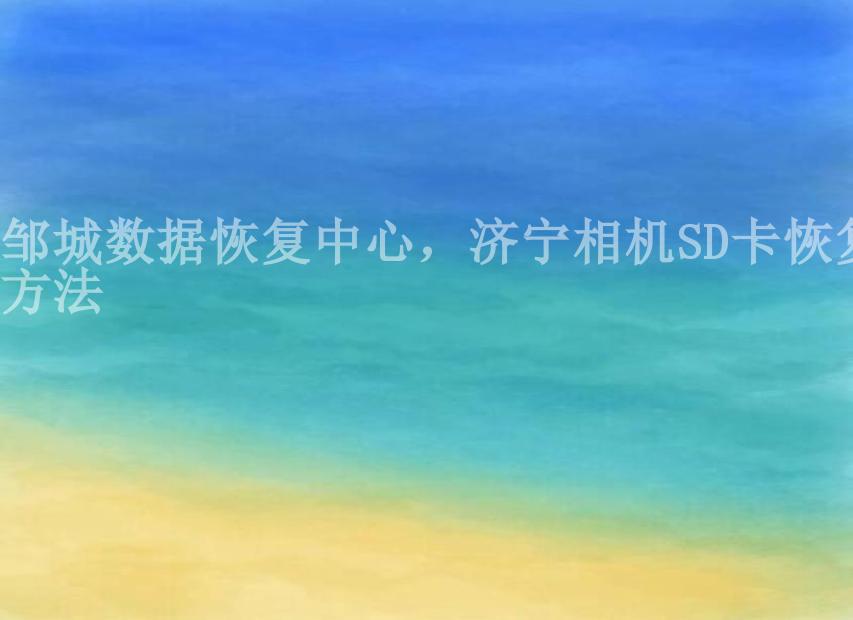 邹城数据恢复中心，济宁相机SD卡恢复方法2