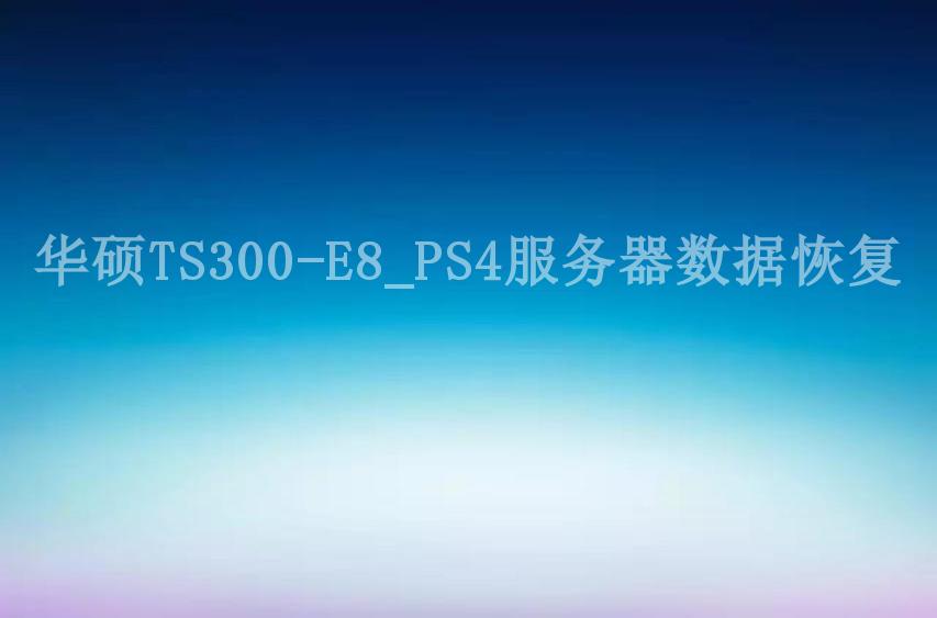 华硕TS300-E8_PS4服务器数据恢复2