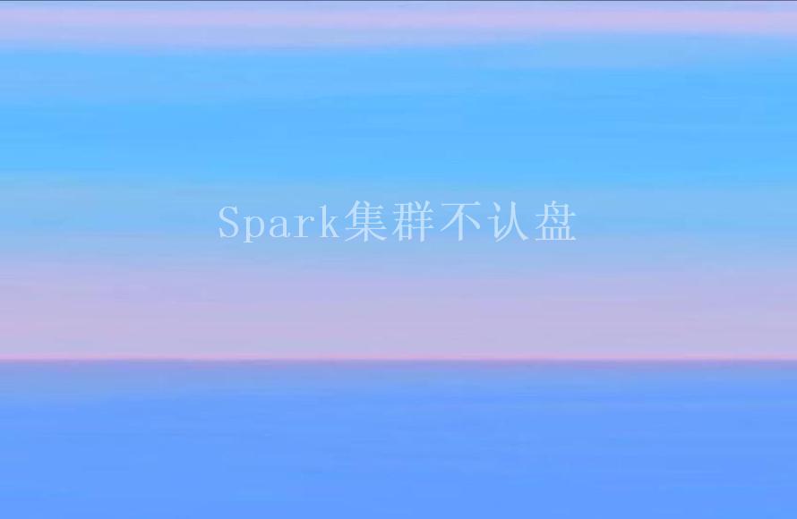 Spark集群不认盘1