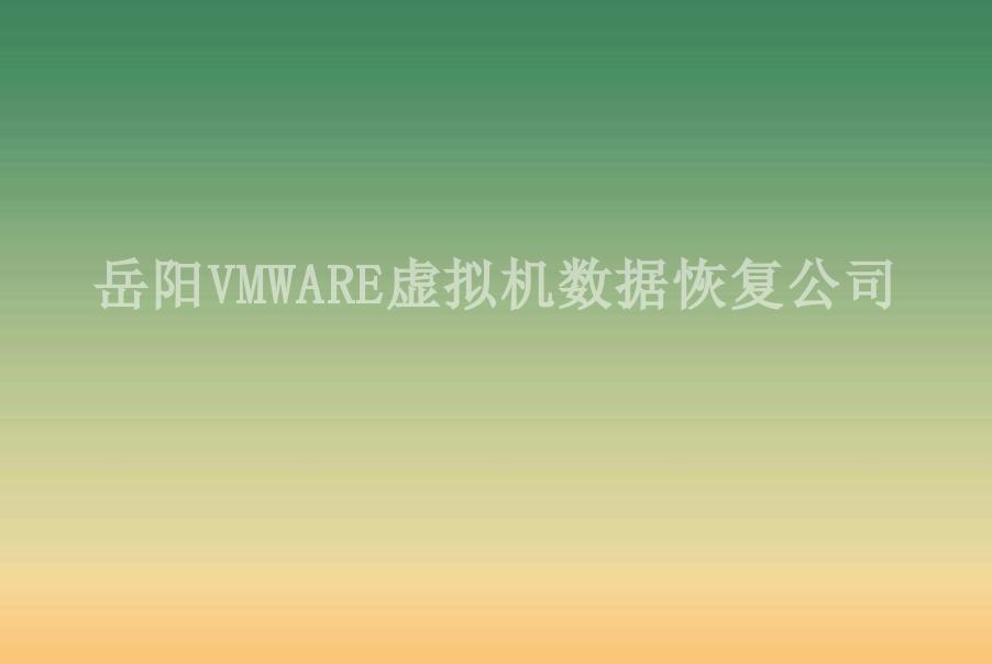 岳阳VMWARE虚拟机数据恢复公司1