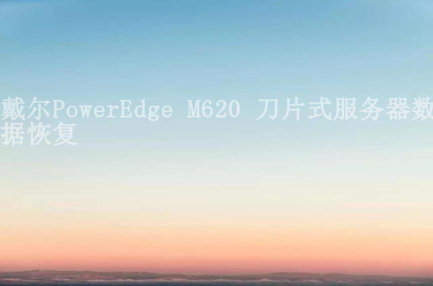 戴尔PowerEdge M620 刀片式服务器数据恢复1