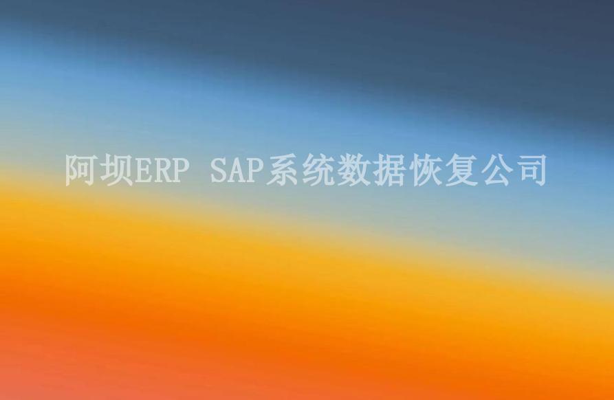 阿坝ERP SAP系统数据恢复公司2