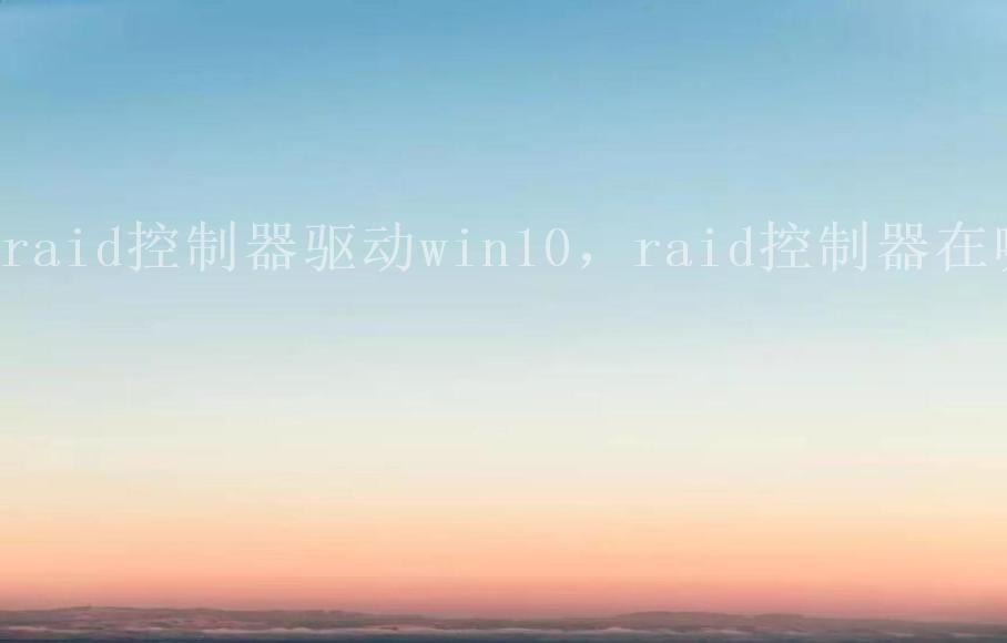 raid控制器驱动win10，raid控制器在哪1