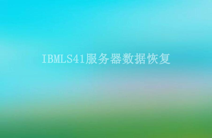 IBMLS41服务器数据恢复2