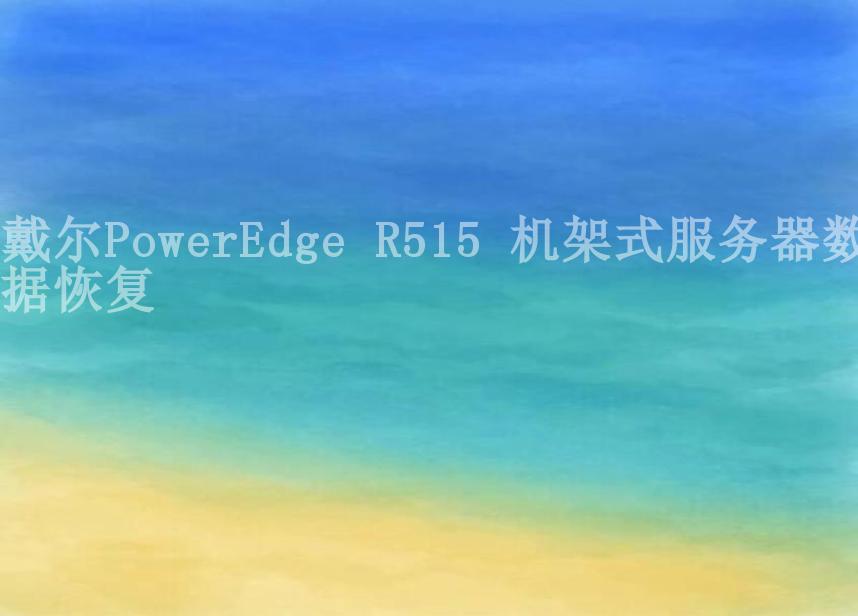 戴尔PowerEdge R515 机架式服务器数据恢复2