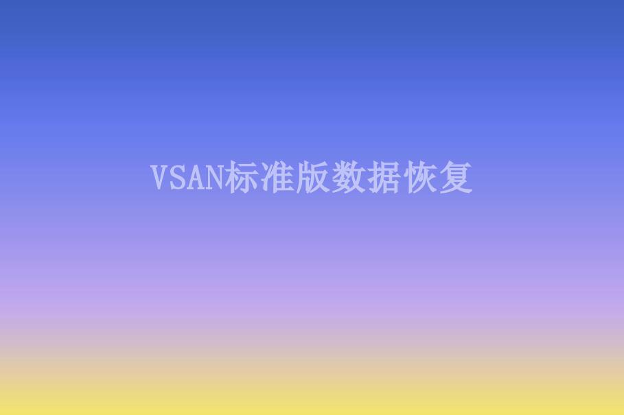 VSAN标准版数据恢复1