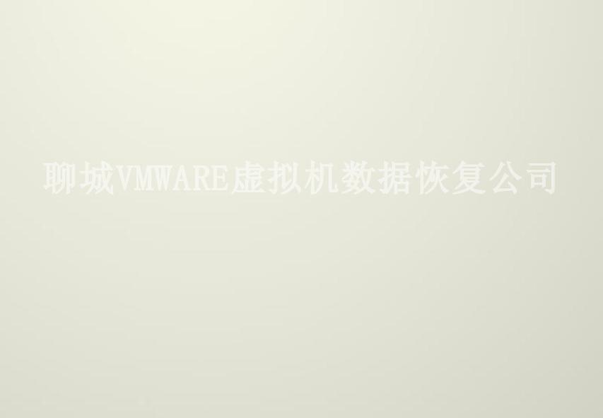 聊城VMWARE虚拟机数据恢复公司1