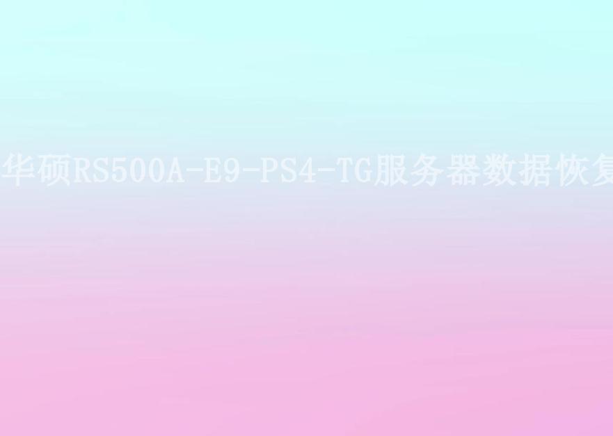 华硕RS500A-E9-PS4-TG服务器数据恢复2
