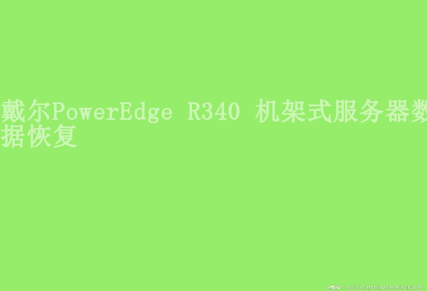 戴尔PowerEdge R340 机架式服务器数据恢复1