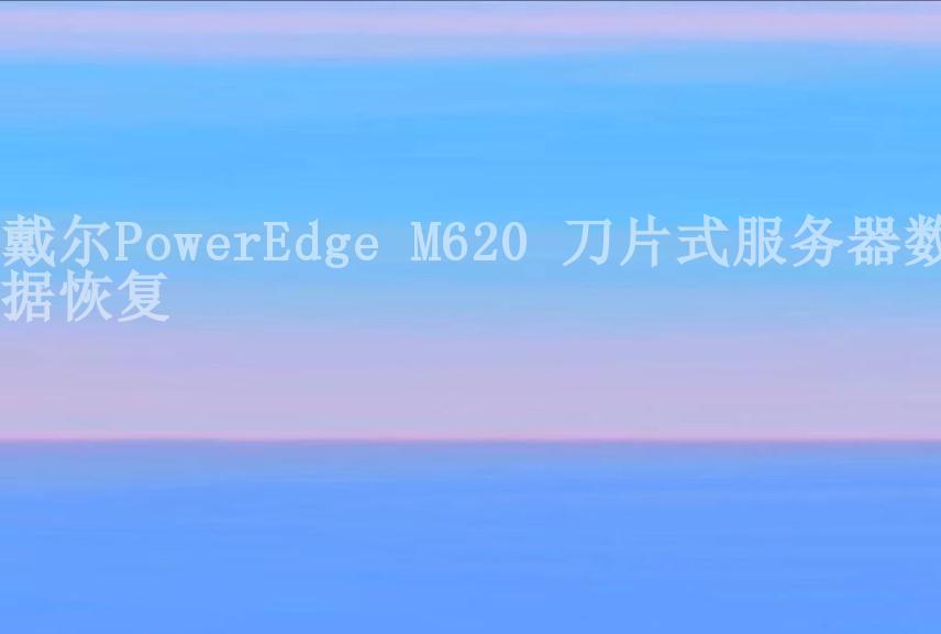 戴尔PowerEdge M620 刀片式服务器数据恢复2