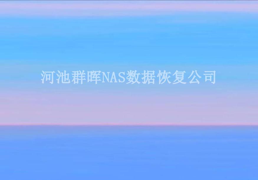 河池群晖NAS数据恢复公司1