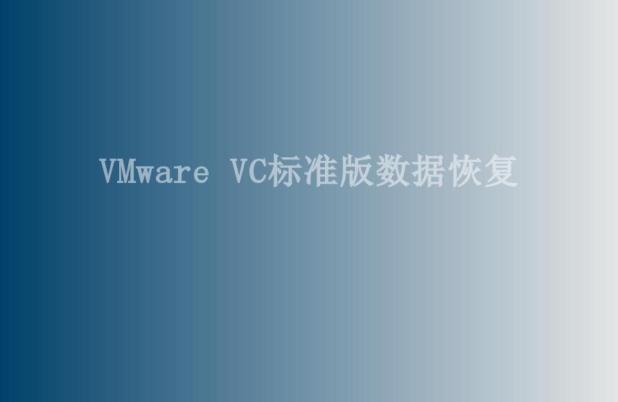 VMware VC标准版数据恢复1