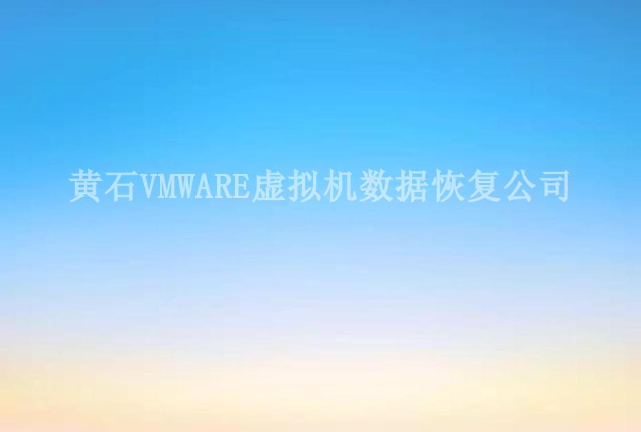 黄石VMWARE虚拟机数据恢复公司1