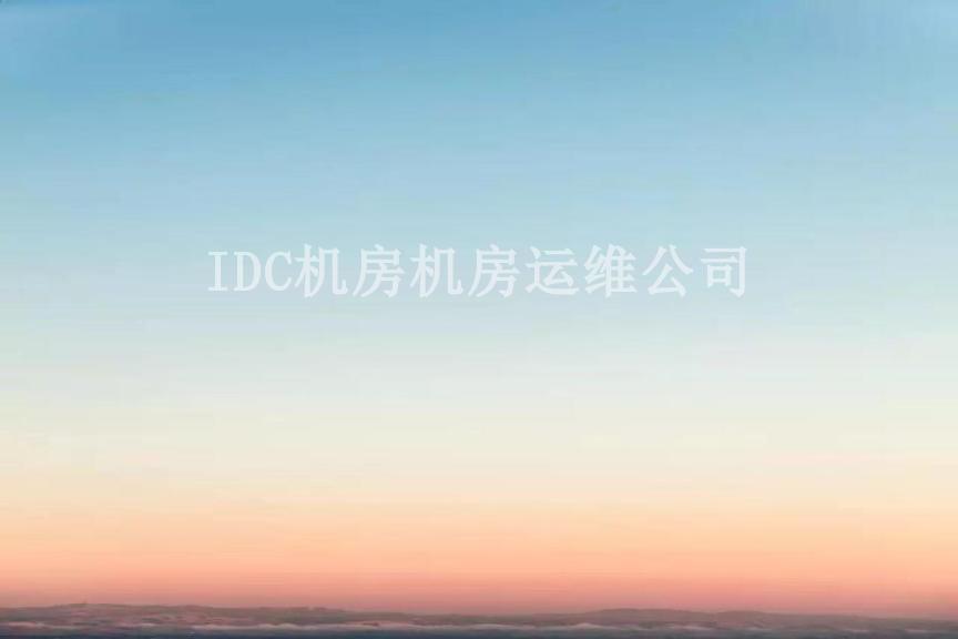 IDC机房机房运维公司1