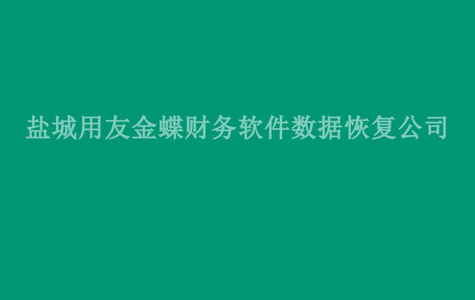 盐城用友金蝶财务软件数据恢复公司1