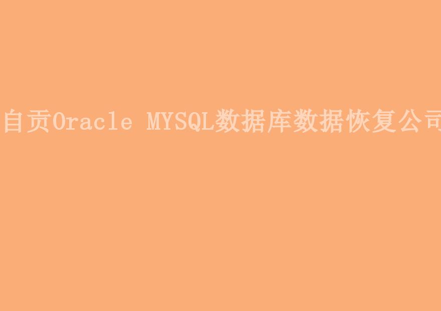 自贡Oracle MYSQL数据库数据恢复公司2