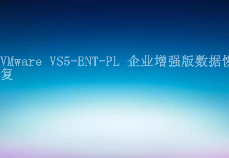 VMware VS5-ENT-PL 企业增强版数据恢复1