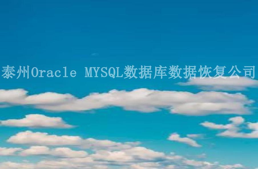 泰州Oracle MYSQL数据库数据恢复公司2