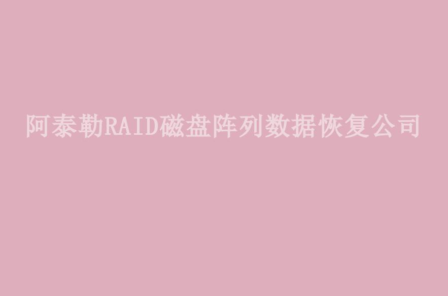 阿泰勒RAID磁盘阵列数据恢复公司1