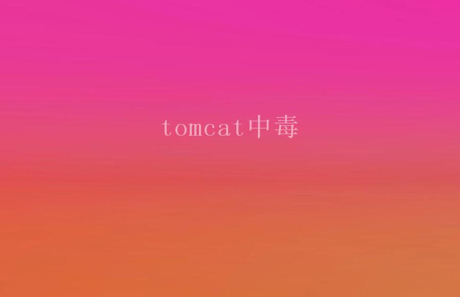 tomcat中毒2