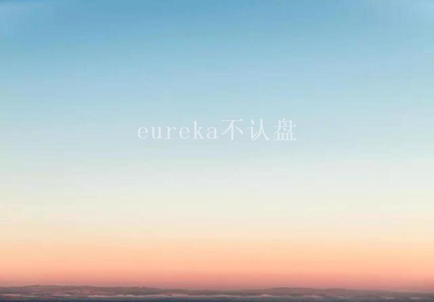 eureka不认盘2