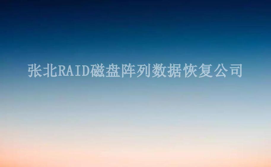 张北RAID磁盘阵列数据恢复公司1