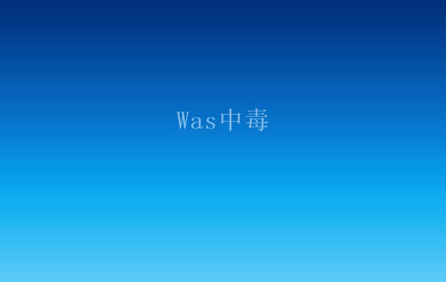 Was中毒1