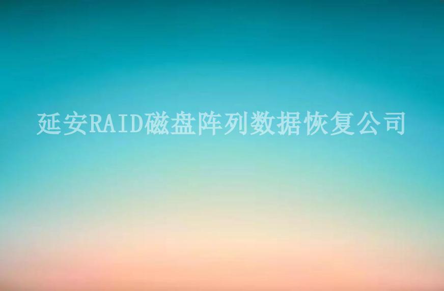 延安RAID磁盘阵列数据恢复公司1