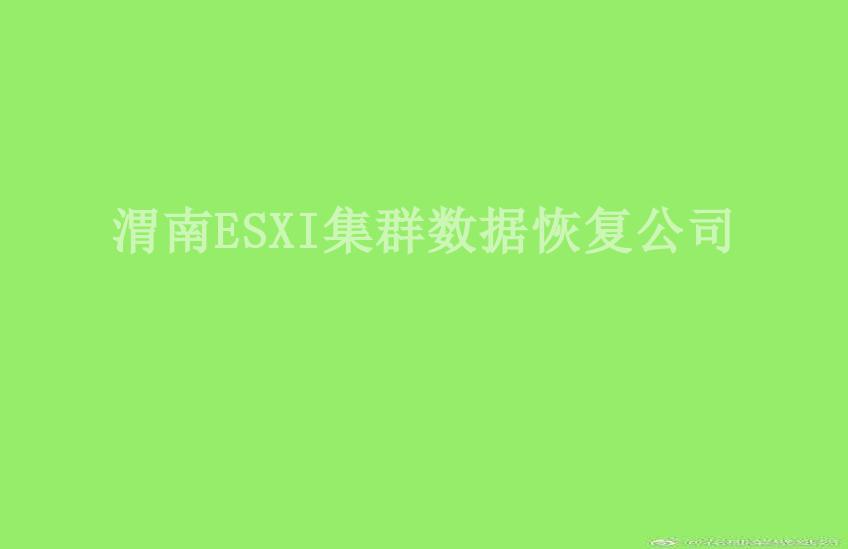 渭南ESXI集群数据恢复公司1