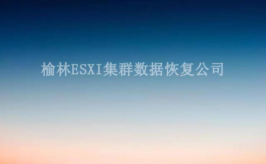 榆林ESXI集群数据恢复公司1