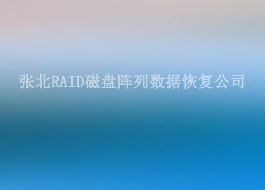 张北RAID磁盘阵列数据恢复公司2