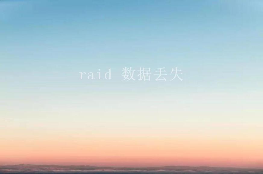 raid 数据丢失2