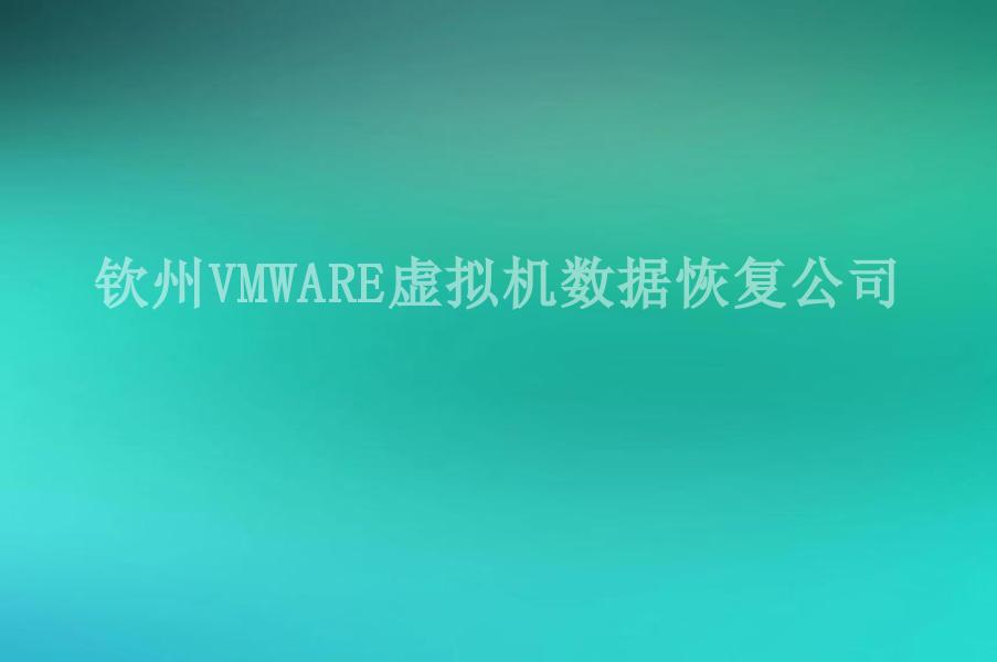 钦州VMWARE虚拟机数据恢复公司2