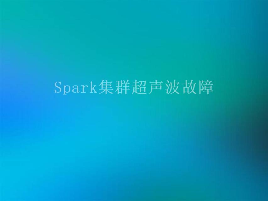 Spark集群超声波故障1